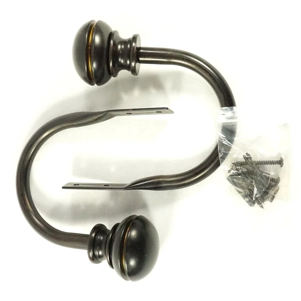 Cambria Connections Black Curtain Holdbacks / Tiebacks Lot of 3 Pairs NEW